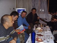 Evening party of the team